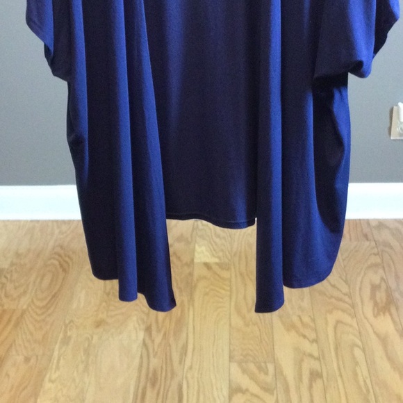 M By Johnny royal blue short sleeve open face wrap - Picture 7 of 12